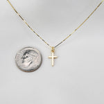 14K Gold Mother Daughter Cross Necklace Set - Sash Jewelry