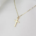 14K Gold Mother Daughter Cross Necklace Set - Sash Jewelry