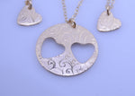 14K Gold Mother & Two Daughters Necklace Set - Sash Jewelry