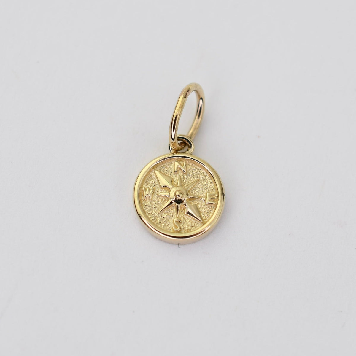 14K Gold North Star Compass Charm - Sash Jewelry