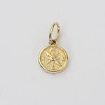 14K Gold North Star Compass Charm - Sash Jewelry