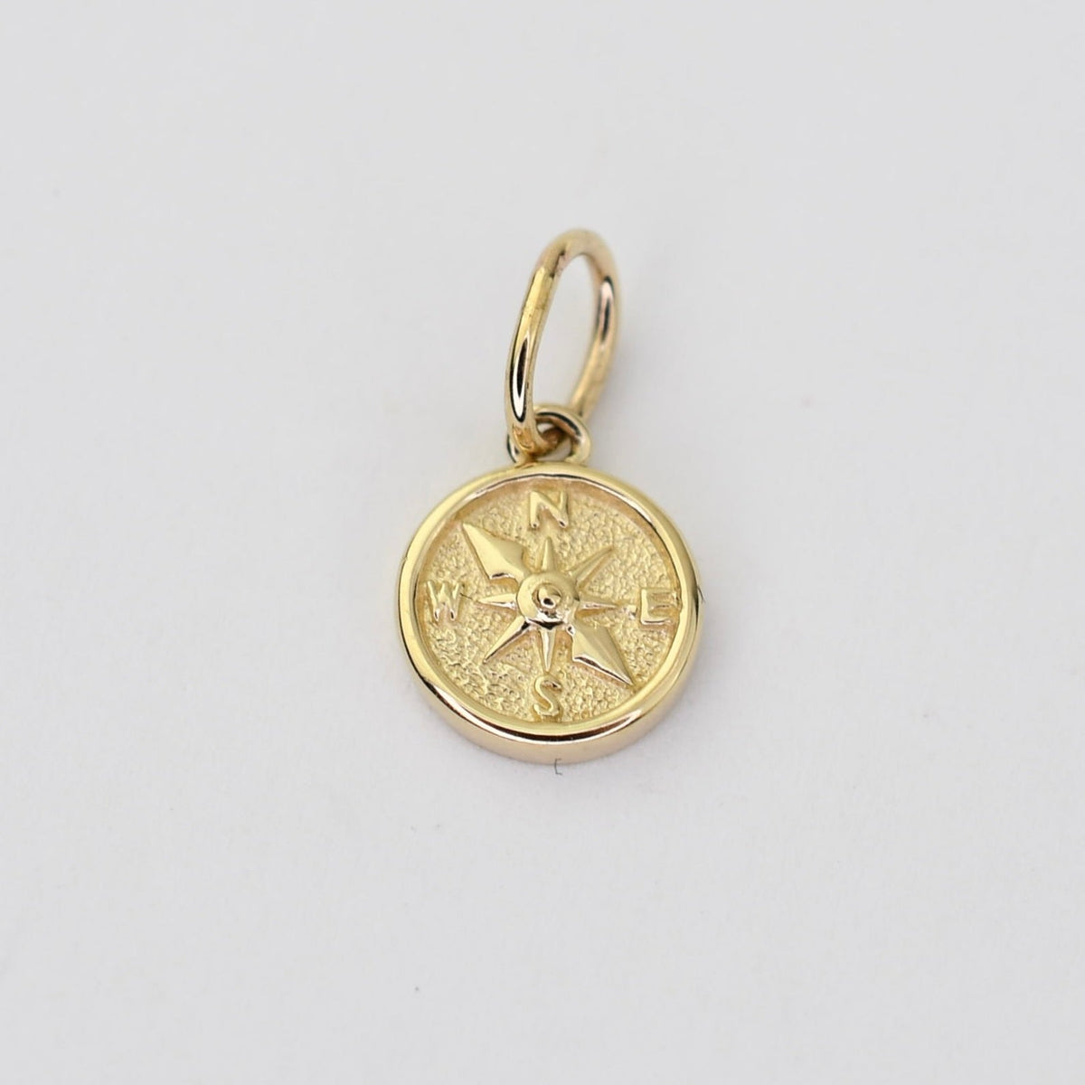 14K Gold North Star Compass Charm - Sash Jewelry
