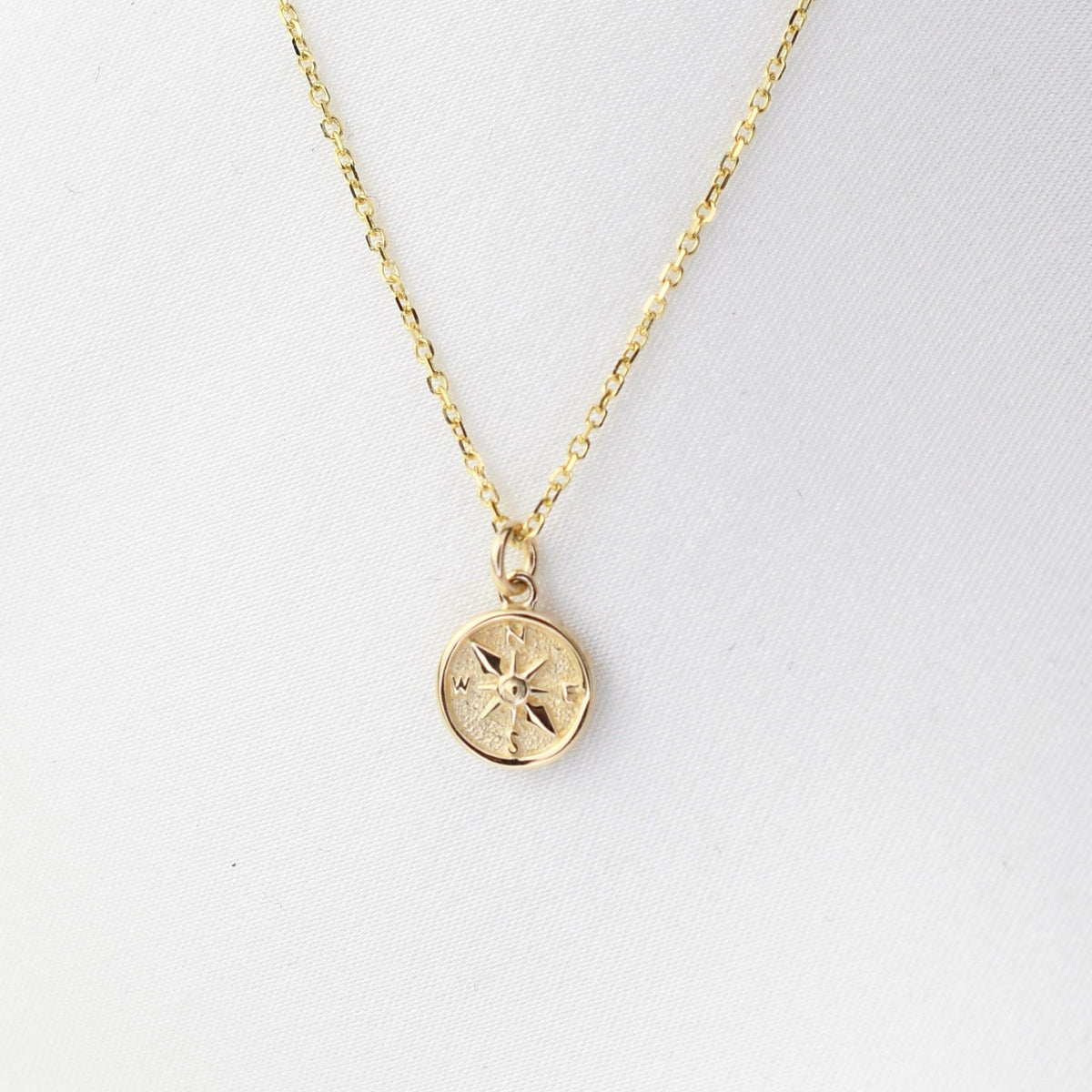 14K Gold North Star Necklace – Compass & Travel Jewelry - Sash Jewelry