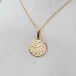 14K Gold North Star Necklace – Solid Gold Minimalist Charm Necklace - Sash Jewelry