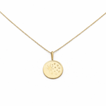 14K Gold North Star Necklace – Solid Gold Minimalist Charm Necklace - Sash Jewelry