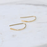 14K Gold Open Hoop Earrings - Sash Jewelry