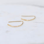 14K Gold Open Hoop Earrings - Sash Jewelry