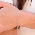 14K Gold Paper Clip Chain Bracelet - Sash Jewelry
