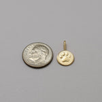14K Gold Paw Charm | Solid Gold Pet Lover Charm - Sash Jewelry