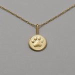 14K Gold Paw Charm | Solid Gold Pet Lover Charm - Sash Jewelry