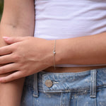 14K Gold Star and Moon Bracelet – Diamond Celestial Bracelet - Sash Jewelry