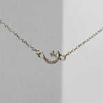 14K Gold Star and Moon Bracelet – Diamond Celestial Bracelet - Sash Jewelry