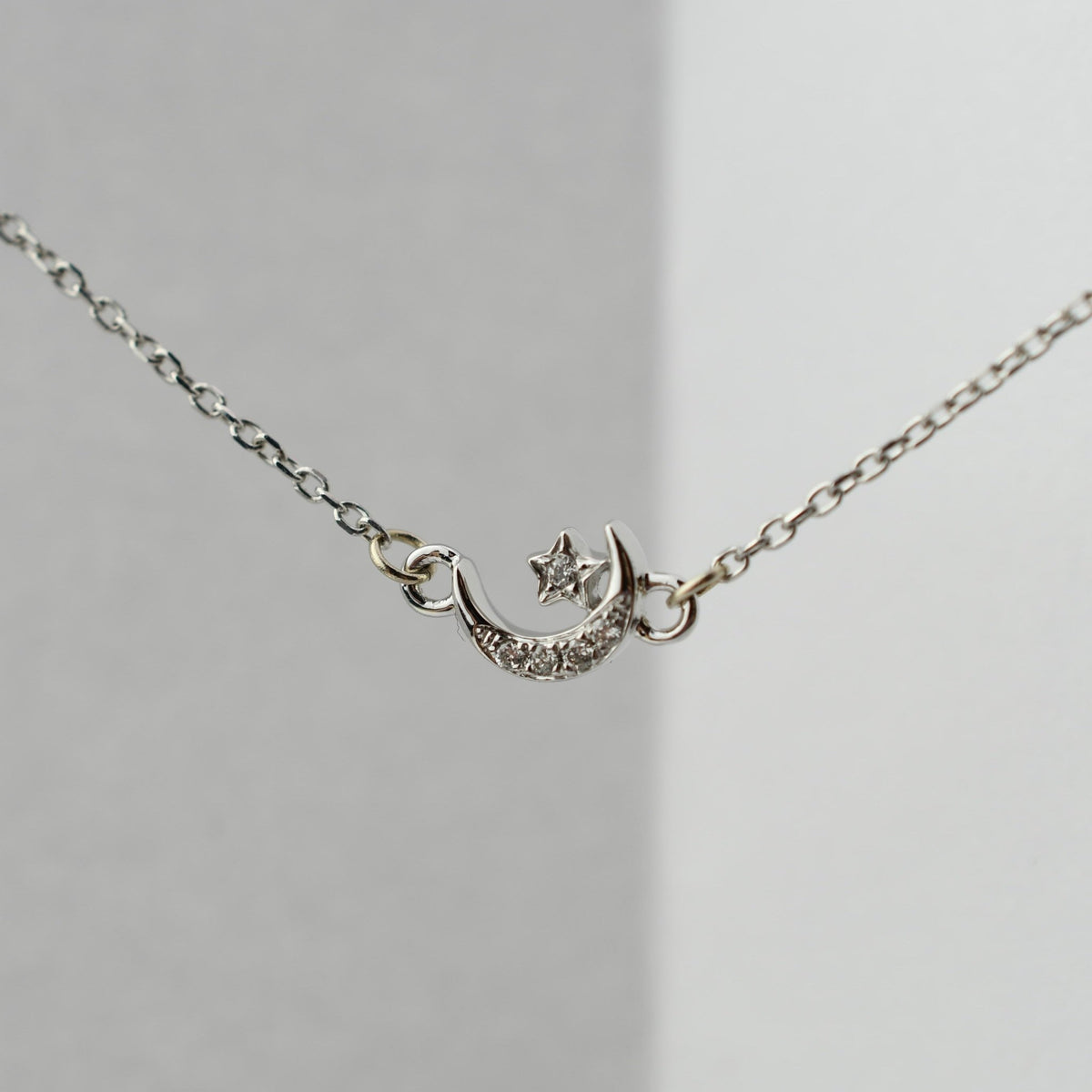 14K Gold Star and Moon Bracelet – Diamond Celestial Bracelet - Sash Jewelry