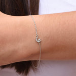 14K Gold Star and Moon Bracelet – Diamond Celestial Bracelet - Sash Jewelry