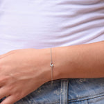14K Gold Star and Moon Bracelet – Diamond Celestial Bracelet - Sash Jewelry
