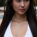 14K Gold Star & Moon Diamond Necklace - Sash Jewelry