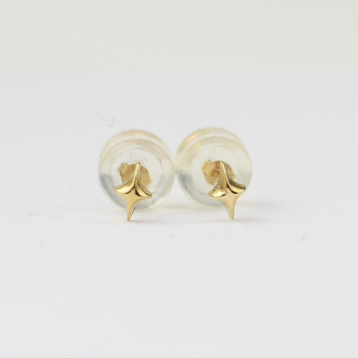 14K Gold Star Threader Earrings – Solid Gold Chain Drop Earrings - Sash Jewelry