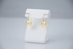 14K Gold Tiny Disc Earrings - Sash Jewelry