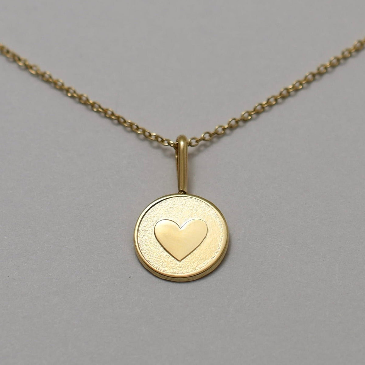 14K Gold Tiny Heart Necklace – Solid Gold Minimalist Charm - Sash Jewelry
