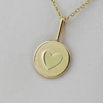 14K Gold Tiny Heart Necklace – Solid Gold Minimalist Charm - Sash Jewelry