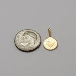 14K Gold Tiny Heart Necklace – Solid Gold Minimalist Charm - Sash Jewelry