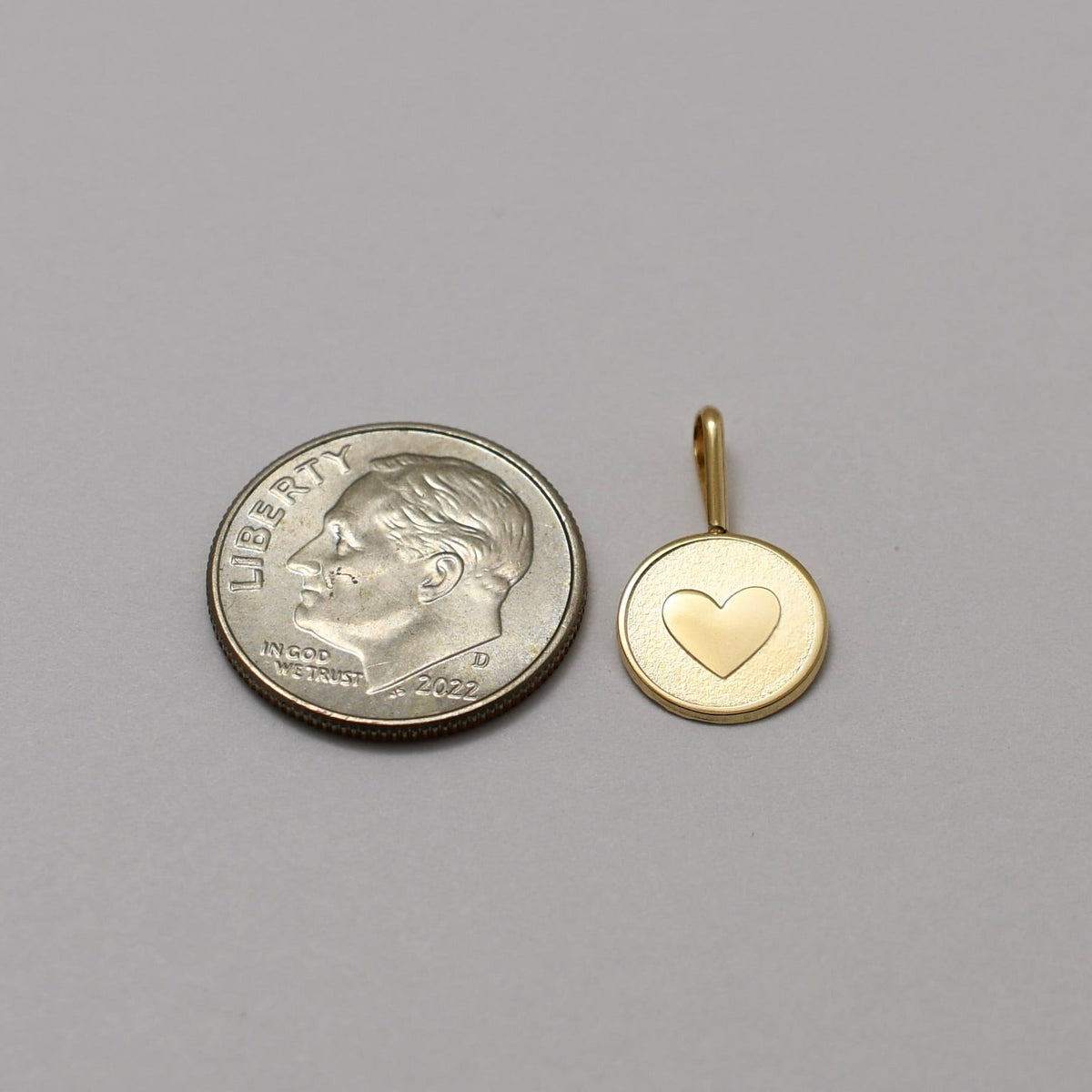 14K Gold Tiny Heart Necklace – Solid Gold Minimalist Charm - Sash Jewelry