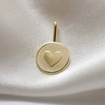 14K Gold Tiny Heart Necklace – Solid Gold Minimalist Charm - Sash Jewelry