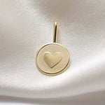 14K Gold Tiny Heart Necklace – Solid Gold Minimalist Charm - Sash Jewelry