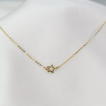 14K Gold Tiny Star Necklace for Little Girls | Dainty Gold Choker - Sash Jewelry
