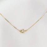 14K Gold Tiny Star Necklace for Little Girls | Dainty Gold Choker - Sash Jewelry
