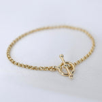 14K Gold Toggle Rolo Chain Bracelet - Sash Jewelry