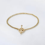 14K Gold Toggle Rolo Chain Bracelet - Sash Jewelry