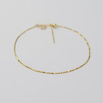 14K Solid Gold Add-A-Bead Bracelet – 0.5mm Box Chain - Sash Jewelry