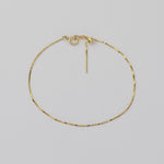 14K Solid Gold Add-A-Bead Bracelet – 0.5mm Box Chain - Sash Jewelry