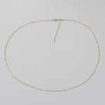 14K Solid Gold Add-A-Bead Necklace – 0.5mm Box Chain, Create Your Own Personalized Necklace - Sash Jewelry