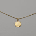 14K Solid Gold Cross Necklace - Sash Jewelry