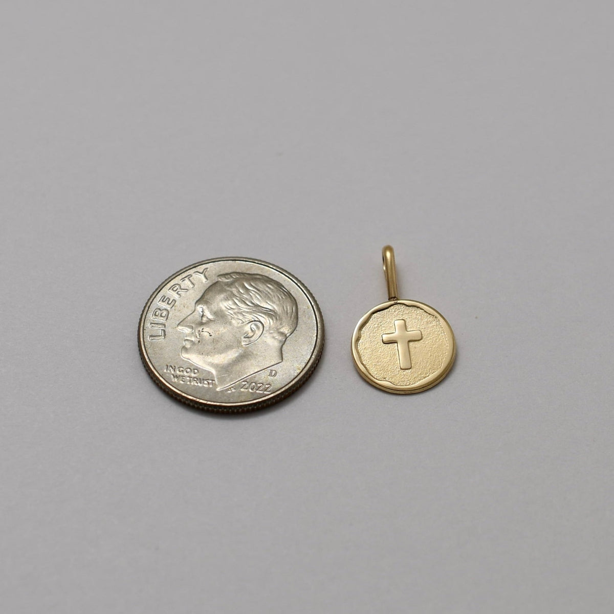 14K Solid Gold Cross Necklace - Sash Jewelry
