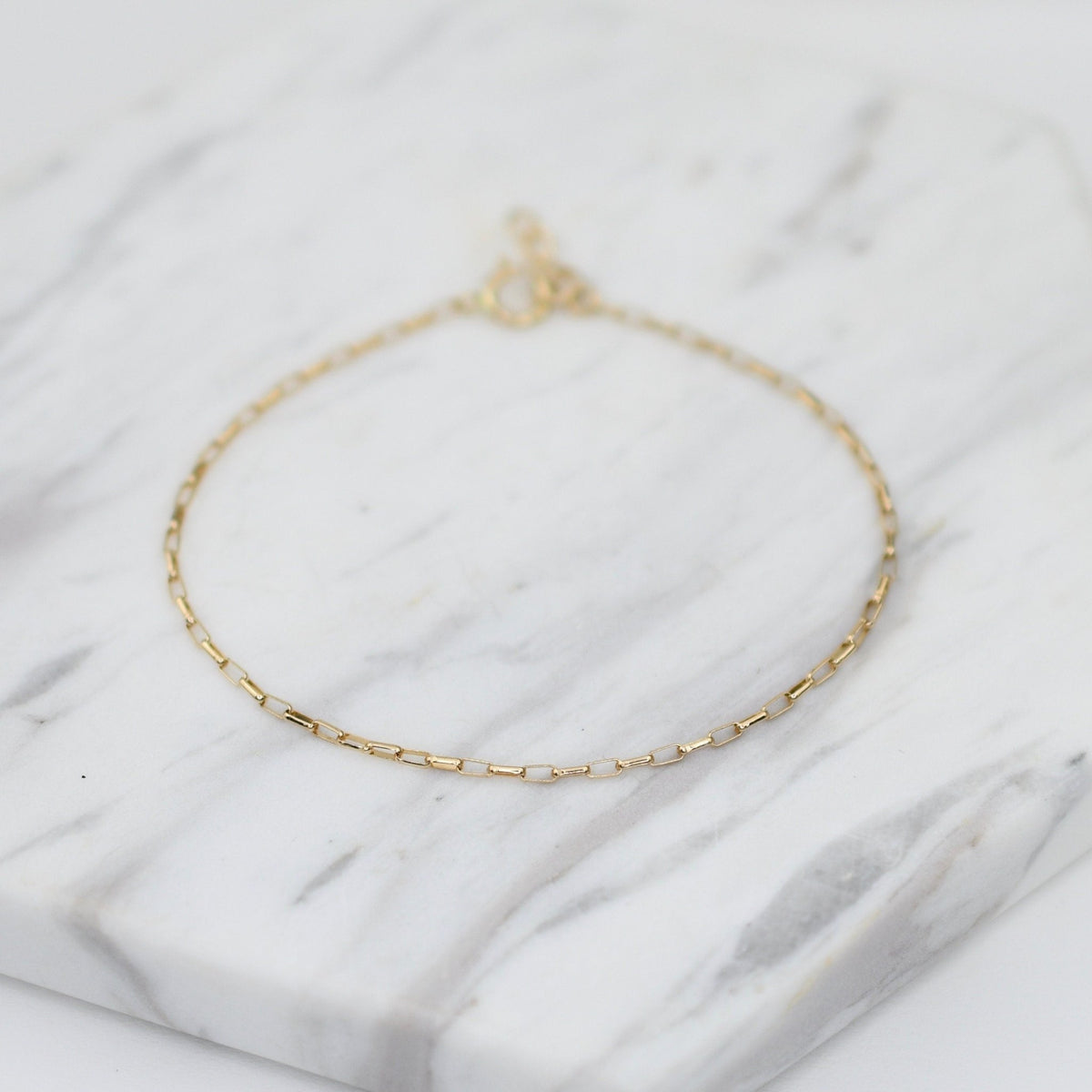 14K Solid Gold Delicate Anklet – Simple, Elegant &amp; Timeless - Sash Jewelry