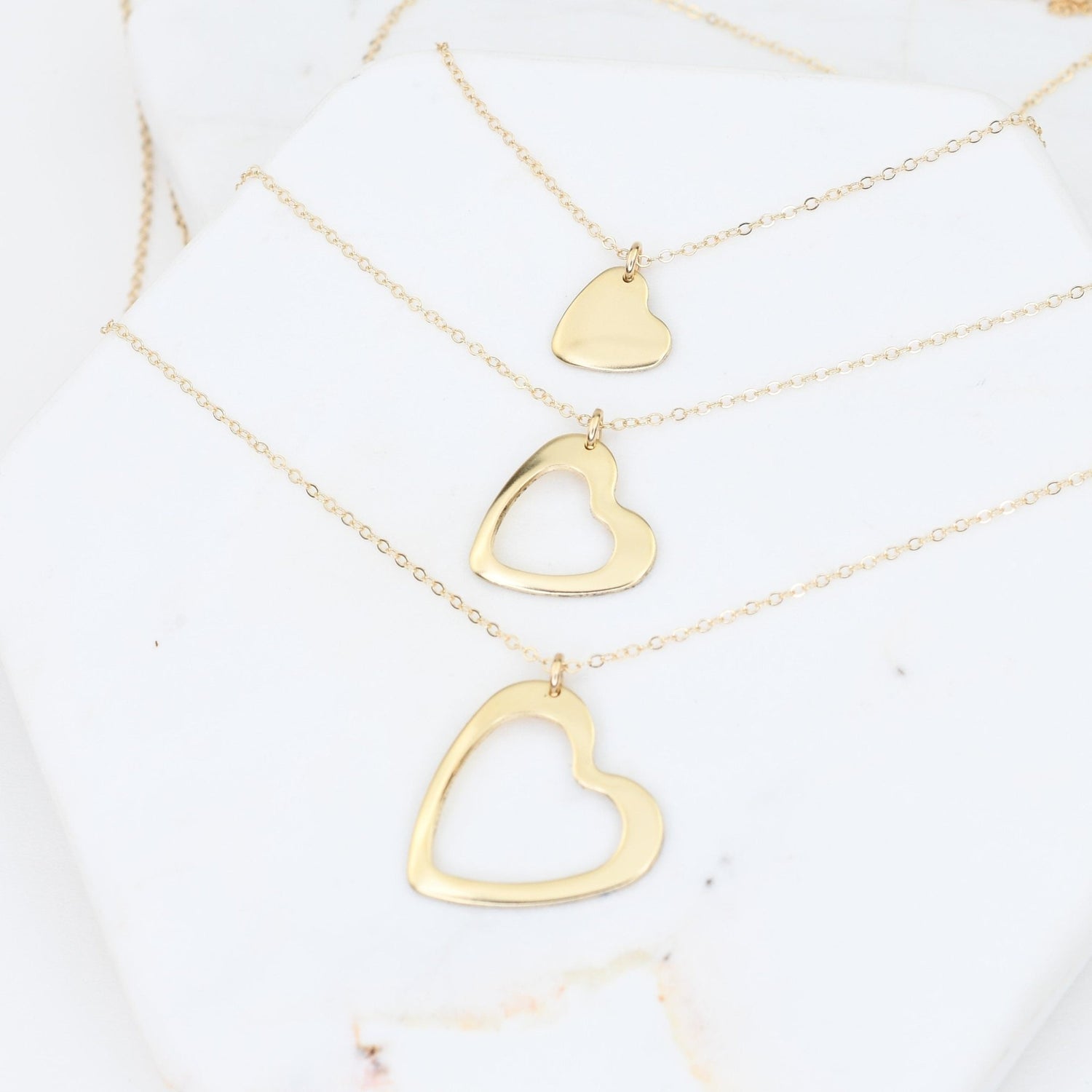 14K Solid Gold Generations Necklace Set - Sash Jewelry