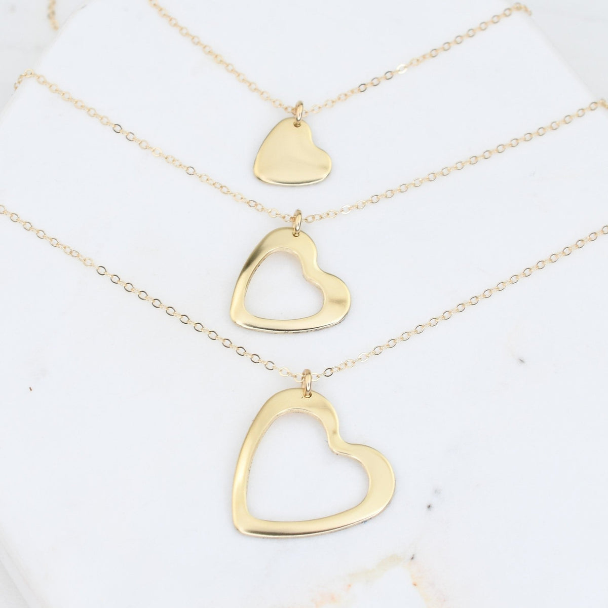 14K Solid Gold Generations Necklace Set - Sash Jewelry