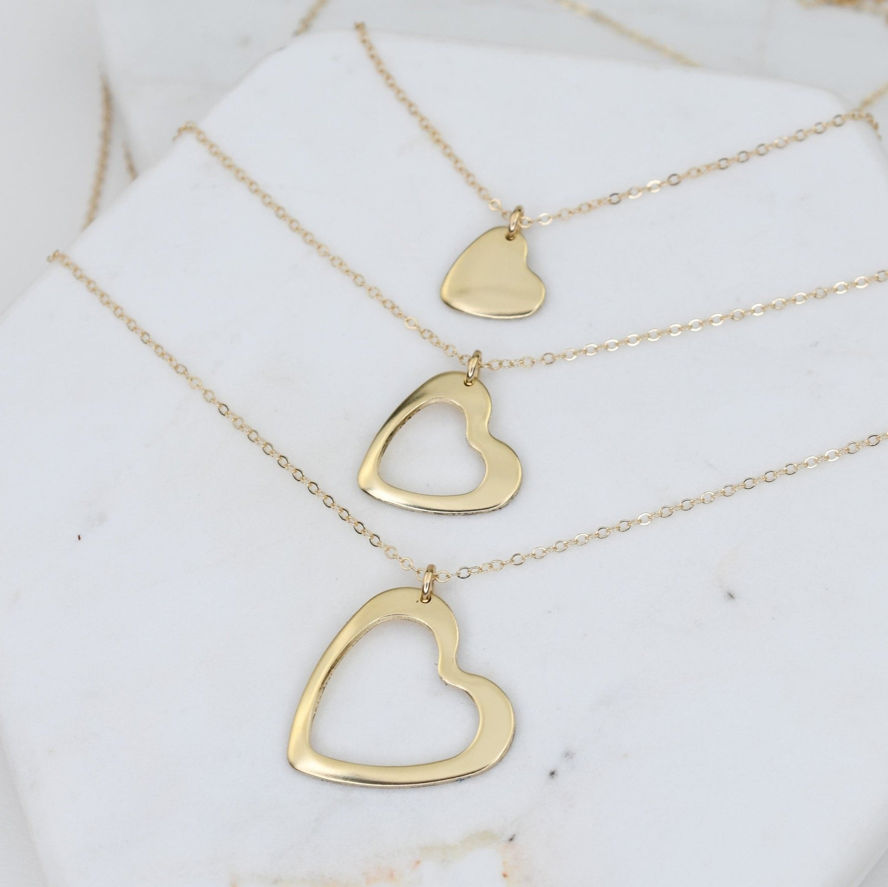 14K Solid Gold Generations Necklace Set - Sash Jewelry