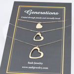 14K Solid Gold Generations Necklace Set - Sash Jewelry