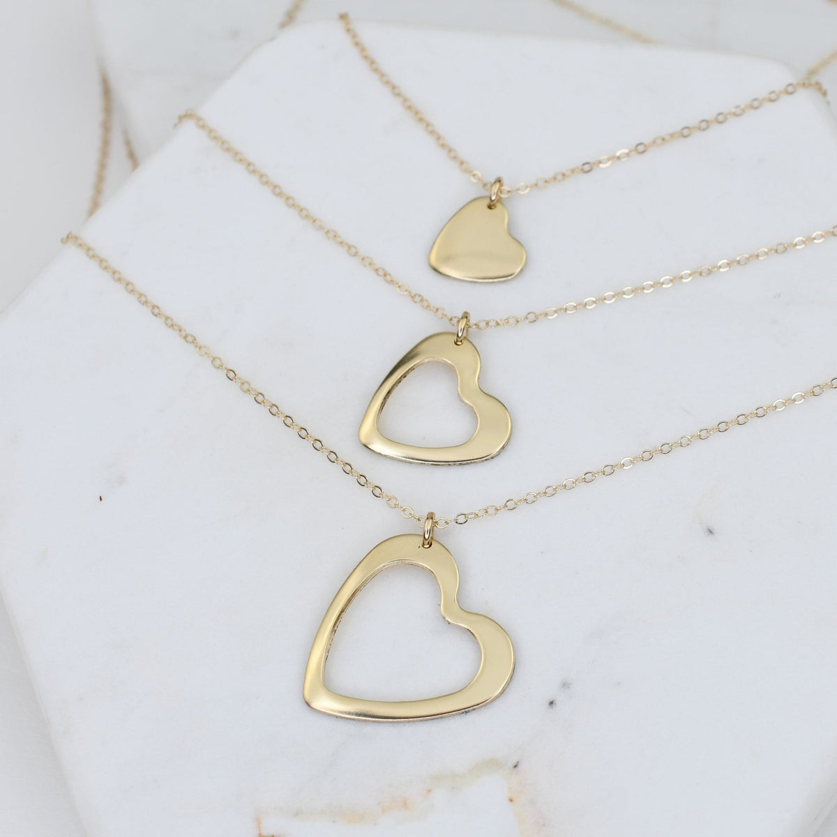14K Solid Gold Generations Necklace Set - Sash Jewelry