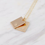 14K Solid Gold Personalized Initial Necklace for Mom - Sash Jewelry