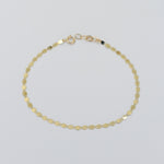 14K Solid Gold Sparkle Anklet – Dainty Gold Chain Anklet with Extension - Sash Jewelry