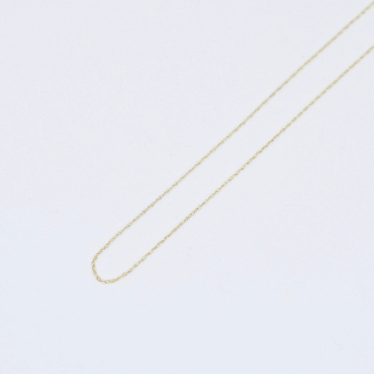 14K Solid Gold Ultra Dainty Necklace - Sash Jewelry