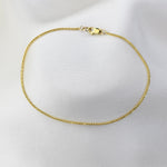 14K Solid Gold Wheat Chain Bracelet: Delicate Minimalist Style - Sash Jewelry