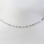 14K White Gold Anklet: Delicate Chain Ankle Bracelet - Sash Jewelry