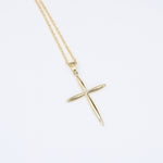 14K Gold Cross Necklace - Sash Jewelry