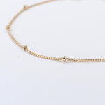 14K Gold Satellite Chain Anklet. 14K Gold Delicate Anklet - Sash Jewelry